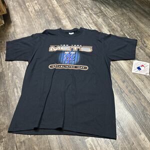 Vintage NWIT 2XK 2003 Lee Sports NY Mets Black Tee Shirt
